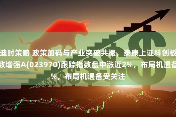 迪时策略 政策加码与产业突破共振，泰康上证科创板综合指数增强A(023970)跟踪指数盘中涨近2%，布局机遇备受关注