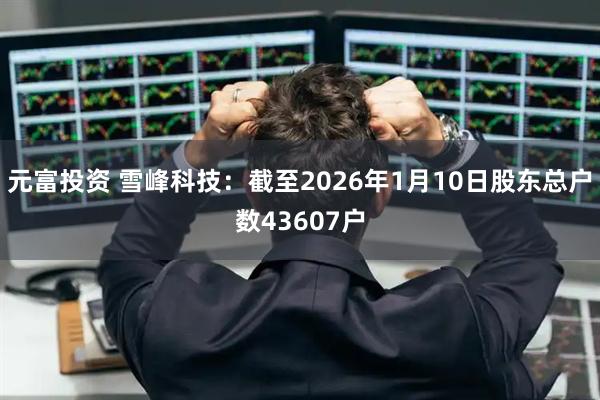 元富投资 雪峰科技：截至2026年1月10日股东总户数43607户